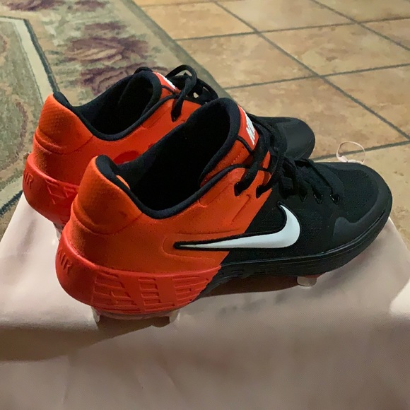 Nike Alpha Elite 2 Pro Baseball Cleat Orange/Black - Picture 2 of 12